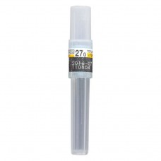 Terumo plastic hub 27G 0,4x21mm kort geel