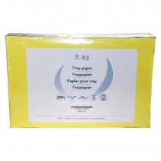 PURE Traypapier voor norm-trays 18x28cm geel