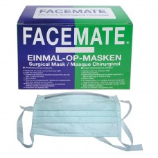 Mondmaskers FaceMate met koordjes groen